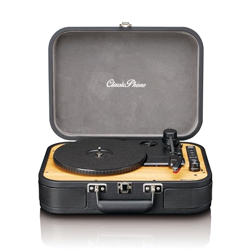 Lenco Classic Phono Tt-116 Giradischi Bluetooth A 3 Velocità - 33, 45 E 78 Giri/Min - Giradischi Vintage Vinile - Uscita Rca - Altoparlante Stereo - N