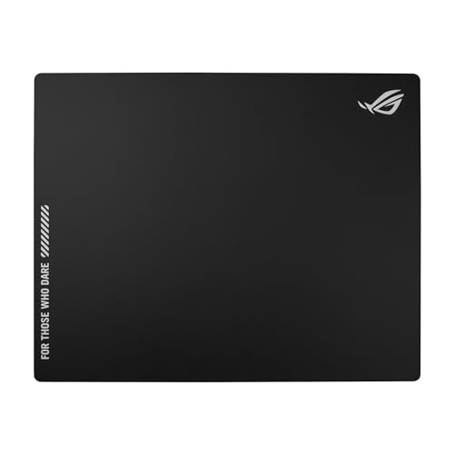 Asus Rog Moonstone Ace L Mouse Pad Gaming In Vetro, Superficie Ultra Liscia, Silenzioso E Scorrevole, Vetro Temperato 9H, Resistente A Graffi E Urti,