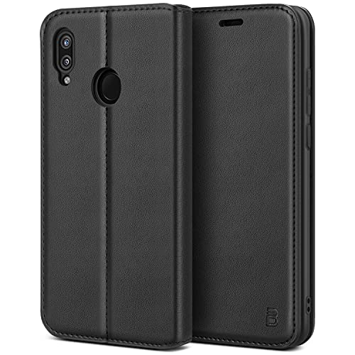 Bez Cover Huawei P20 Lite, Custodia Per Huawei P20 Lite Protettiva Portafoglio In Pelle Con Porta Carta Di Credito, Kick Stand, Chiusura Magnetica, Ne