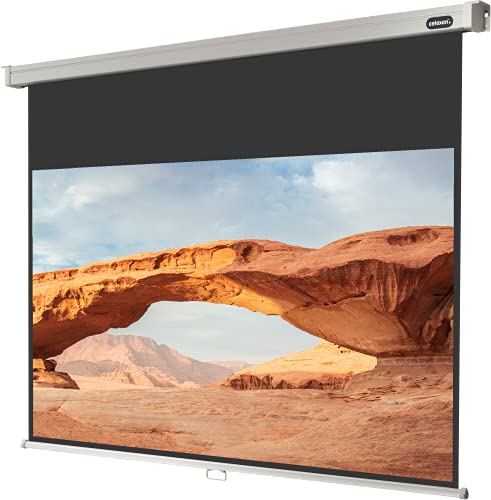 Celexon Rollo Professional, Schermo Manuale, Formato 16:9, Full Hd, 3D, 280 X 158 Cm, Bianco