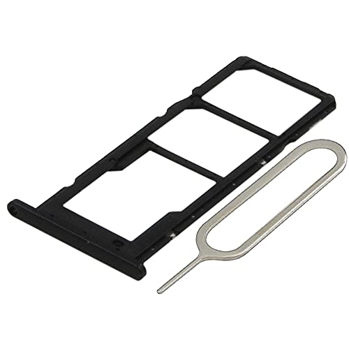 Mmobiel Doppio Vassoio Carta Sim Compatibile Con Samsung Galaxy A02S 2021 - Porta Scheda Sim Incl Il Pin Della Sim - Nero