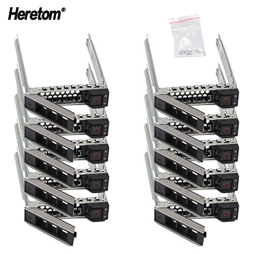 Heretom 10-Pack Disco Rigido Vassoio Dxd9H 2,5 Pollici Caddy Slitta Per Dell 14Th Gen Poweredge R340 R440 R540 R640 R740Xd R840 R940 R7425 Xc-Series S