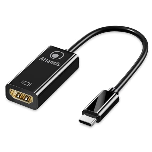 Atlantis A04-Tc_Hdmi Adattatore Usb C Type C A Hdmi, 4K 1080P 60 Hz, Maschio-Femmina Per Connettere Pc/Notebook/Mac Con Uscita Usb C A Monitor,Projett