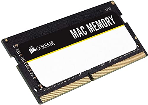 Corsair Mac Memory Sodimm 16Gb (2X8Gb) Ddr3 1333Mhz Cl9 Memoria Per Sistemi Mac, Qualificata Apple , Nero