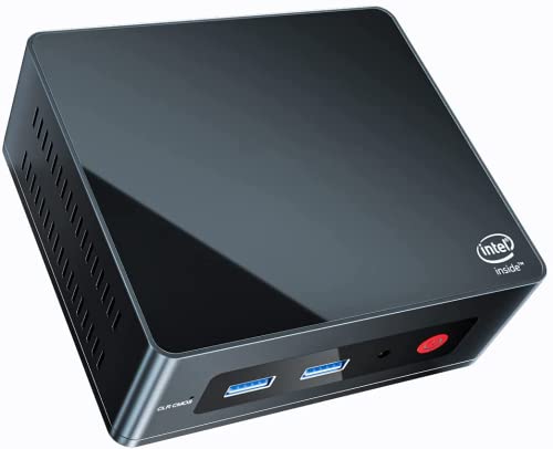 Beelink Mini Pc Intel Processor J4125(Up To 2.7Ghz) Gk Mini, 8G Lpddr4/256G Ssd Mini Computer,4K Uhd,2.4G/5G Dual Wifi,Bt4.0,Dual Hdmi Ports,Gigabit E