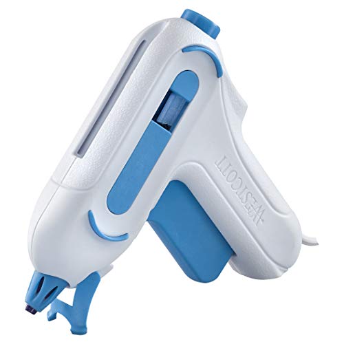 Westcott E-16758 00 - Mini Pistola Per Colla A Caldo, Con 2 Stick Di Colla, Bianco/Blu
