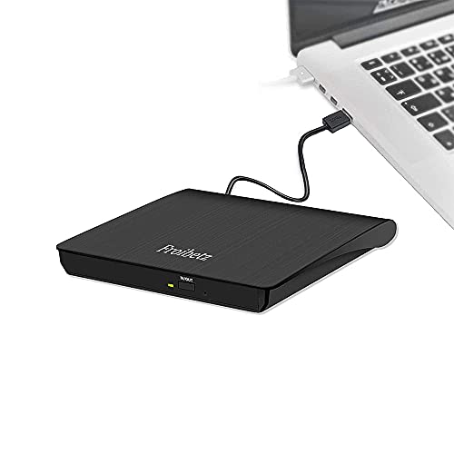 Froibetz Masterizzatore Dvd Cd Externo Unità Usb 3.0 Dvd-R Cd-Rw Dispositivo Lettore Di Schede Portatile Ultra Slim External Disc Con Mac/Os/Xp/Win10/