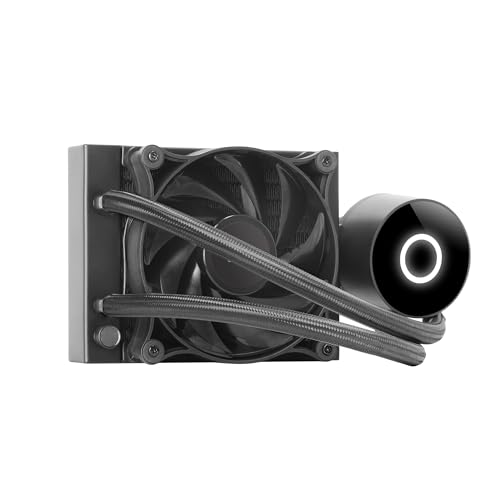 Mars Gaming Ml-Pro120, Raffreddatore A Liquido Professionale Cpu, Tdp 220W, Ventola Fdb Ultra-Silenziosa, Pompa Opti-Chamber Con Anello Di Illuminazio