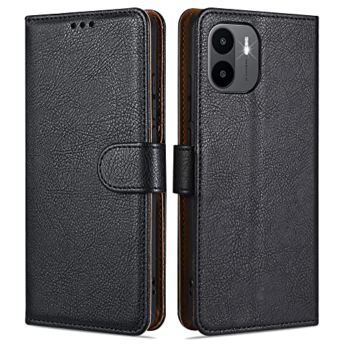 Case Collection Per Cover Xiaomi Redmi A1 / Redmi A2 - Custodia In Pelle Di Qualità Superiore | Chiusura Magnetica | Slot Per Carte E Denaro | Compati