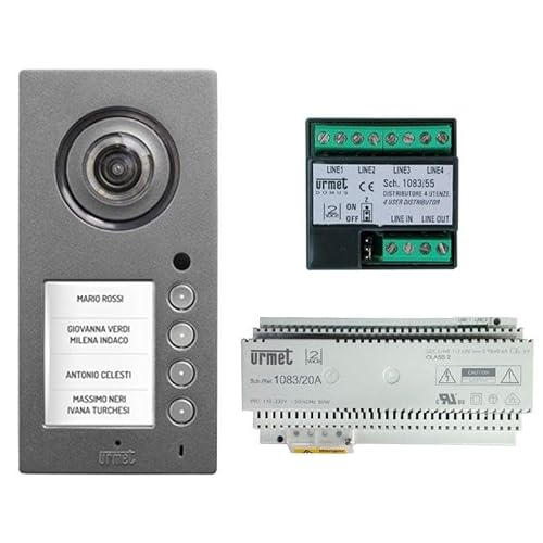 Urmet Kit Base Impianto Mikra Plus 2 Voice Fino A 4 Utenti 1784700