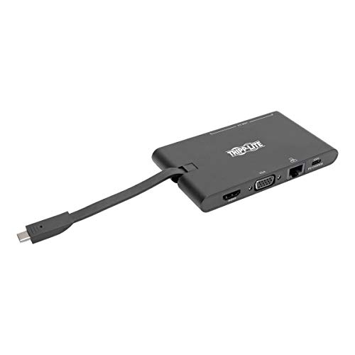 Eaton Usb-C Docking Station Hub, 4K @ 30 Hz Hdmi, Vga, Gigabit Ethernet Port, 100W Pd Charging, Usb 3.2 Gen 1, Slot Per Schede Di Memoria, Thunderbolt