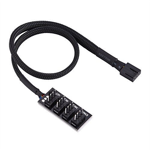 Mavis Laven Pwm - Hub Per Ventola A 4 Pin, Per Cpu Del Computer/Case Di Alimentazione Multi Splitter Cavo Adattatore Per Ventola Di Raffreddamento Del