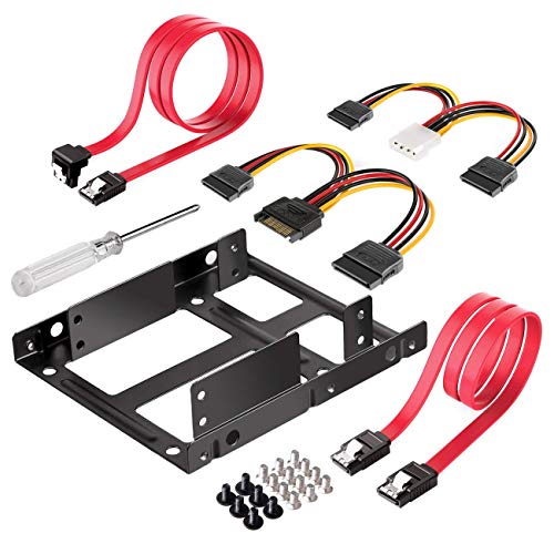 Inateck Adattatore Ssd/Hdd, Supporto Ssd Da 2,5" A 3,5", Doppio Hard Disk Interno,St1002S