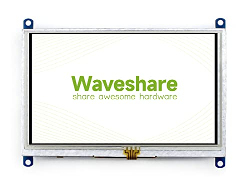 Waveshare 5 Inch Display Resistive Touchscreen Hdmi Lcd(B) 800X 480 High Resolution For Raspberry Pi 4/3 Model B/3B+,Work As Computer Monitor For Wind