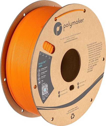Polymaker Pe01009 Polylite Filamento Per Stampante 3D Plastica Abs #####Geruchsarm 1.75 Mm 1000 G Arancione 1 Pz.
