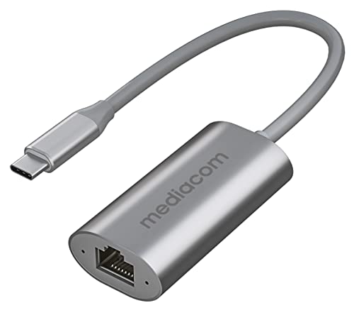 Adattatore Usb-C A Scheda Di Rete Lan Rj45 Gigabit 1000 Con Corpo In Alluminio