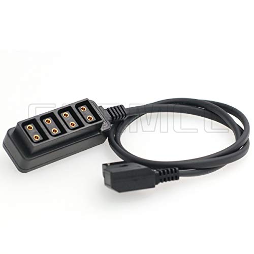 Szrmcc D-Tap Maschio A 4 Porte D-Tap Femmina Hub Splitter Cavo Di Alimentazione Per Anton Bauer V-Mount Batteria Dtap (Cavo Dritto)