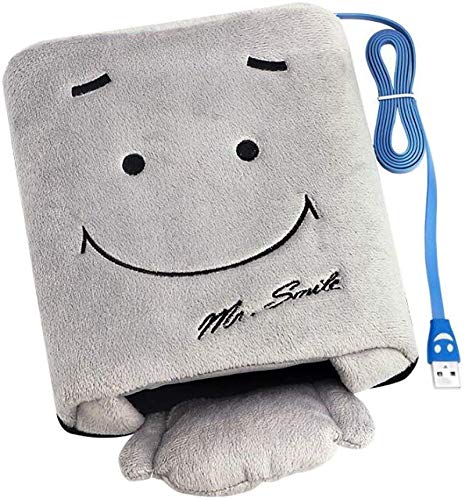 Ofkpo Usb Riscaldamento Mano Calda Winter Mouse Pad (Grigio)