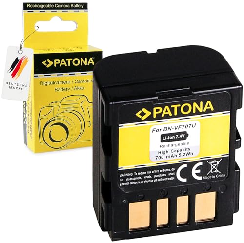 Patona Batteria Bn-Vf707 Compatibile Con Jvc Bn-Vf714, Bn-Vf733, Ly34647-002B, Gr-X4, Gr-X5