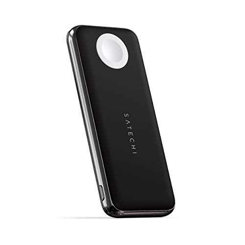 Satechi Power Bank Wireless Quatro Da 10.000 Mah - Caricatore Portatile Compatibile Con Iphone 15 Pro Max/15 Pro/15/15 Plus, Apple Watch Ultra & Serie