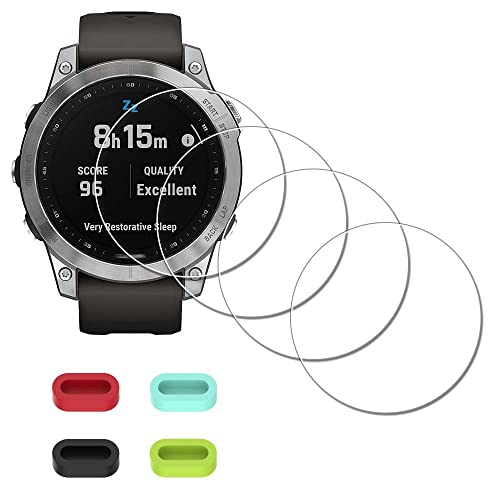 Idapro Pellicola Vetro Per Garmin Fenix 7 Pro Solar/Fenix 7 Pro Solar Sapphire/Fenix 7 / Fenix 7 Sapphire Solar Orologio [4 Pezzi] Vetro Temperato Pro