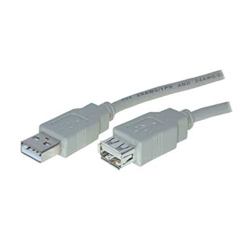 S-Conn 77125 Cavo Usb 5 M Usb A Grigio