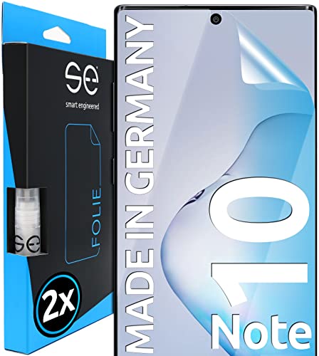 Smart Engineered 3D Pellicola Protettiva Per Schermo Per Samsung Galaxy Note 10 [2 Pezzi Transparente, Case-Friendly, Qualità Dell'Immagine Full Hd,Pe