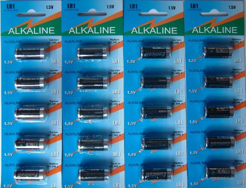 Eunicell Mn9100/Am5/N Pile Alcaline Lr1 1,5 V, 20 Pezzi