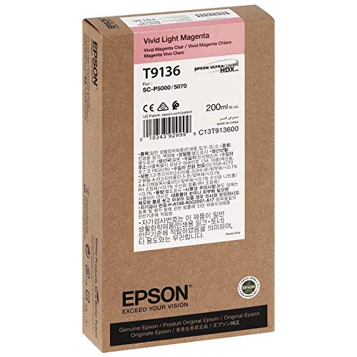 T9136 Cartuccia D'Inchiostro Magenta Chiaro Vivid (200Ml)