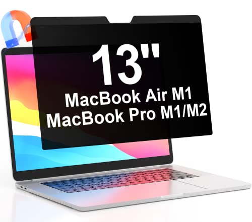 Filtro Privacy Macbook Magnetico Compatibile Con Macbook Pro 13 Pollici(2016-2022, M1, M2) E Macbook Air 13 Pollici(2018-2021, M1), Anti Luce Blu Pell