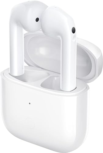 Mustech Renovar Mi Redmi Buds 3 - Auriculares Inalámbricos Con Cancelación Activa De Ruido, Bluetooth 5.2, Ligeros, Batería De Hasta 20 Horas, Blanco