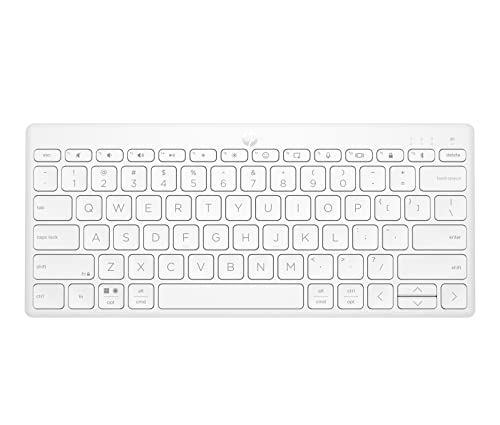 Hp 350 Tastiera Wireless E Bluetooth, Connessione Multi-Dispositivo, Qwerty, Layout Italiano, Emoji, Autonomia Fino A 2 Anni, Compatibile Con Windows,