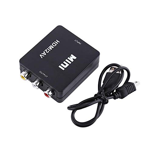 Oumij Convertitore Digitale Da Hdmi A Rca Composite Video Av Cvbs Convertitore 720P / 1080P, Riproduzione Su Tv, Vhs Vcr, Registratori Dvd, Ecc. Suppo