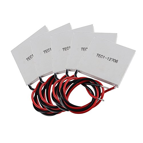 Haljia 5 Pezzi Tec1 – 12706 Dissipatore Raffreddamento Termoelettrico Peltier 12 V 60 W