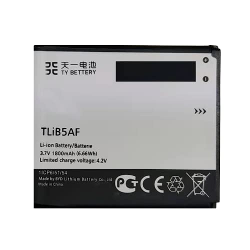 [Ty Bettery] Batteria Compatibile Con ‎Cs-Ot997Sl Alcatel Linkzone/Tcl J160/ Onetouch 5035; 5035D; 997; 997D; Pop C5; Sapphire 2; X Pop Cab32E0000C1/C