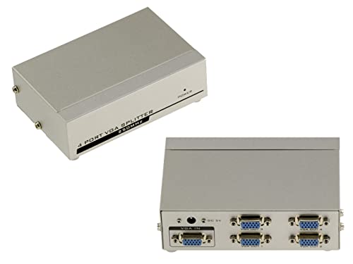 Kalea-Informatique Splitter Video Vga Di Tipo Splitter Che Duplica In Modo Identico 1 Sorgente Di Ingresso Su 4 Uscite Simultanee. Larghezza Di Banda 