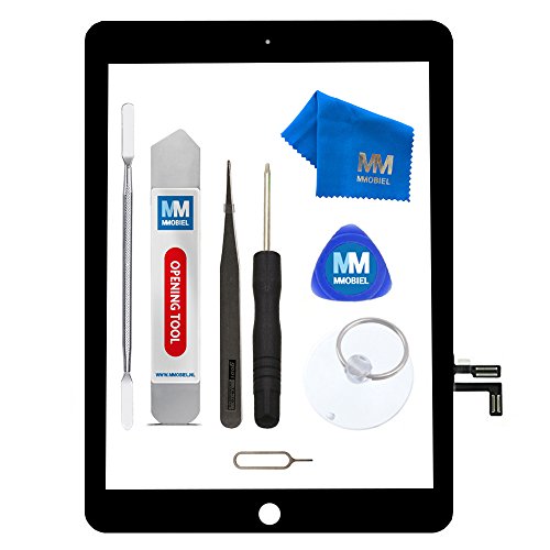 Mmobiel Digitizer Compatibile Con Ipad 5 2017 (Nero) Display Touch Screen Da 9,7 Pollici, Con Attrezzi Inclusi