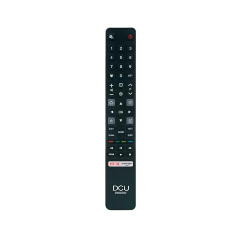 Dcu Tecnologic | Telecomando Tv, Telecomando Per Televisori Tcl Contiene Pulsanti Per Netflix, Prime Video, Colore Nero