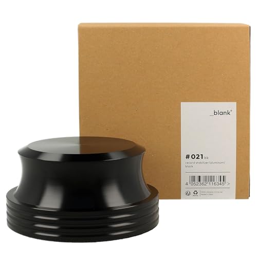 _Blank #021Bk | Stabilizzatore Per Giradischi | Peso Del Disco | Alluminio | Nero | 425G Peso Di Supporto