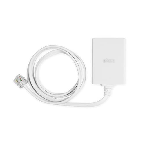 Ekon Filtro Adsl, Presa Adsl, 2 Prese Rj11, Cavo Rj11, 1M, Per Connessione Internet, Telefono, Router, Modem