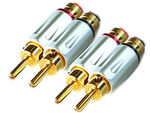 Ricable Custom Bns (Kit 4 Pz) Connettori Hi-Fi Banana Espansione Cavi Di Potenza