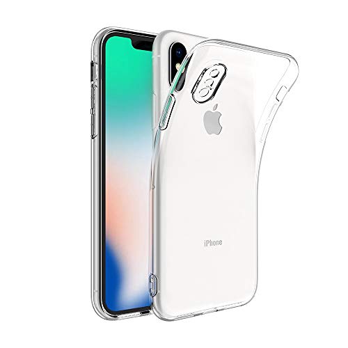 Captor Cover Trasparente Per Iphone X Xs, Custodia Tpu In Silicone Flessibile Morbida E Sottile, Protezione Full Body Con Bordo Rialzato Per Schermo E