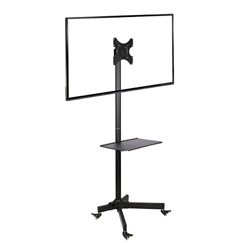Regolabile Supporto Da Pavimento Per Televisori Lcd Led Da 19-37 Pollici (Diagonale 48Cm - 94Cm), Fino A 20 Kg Con Vesa, Max 200X200Mm