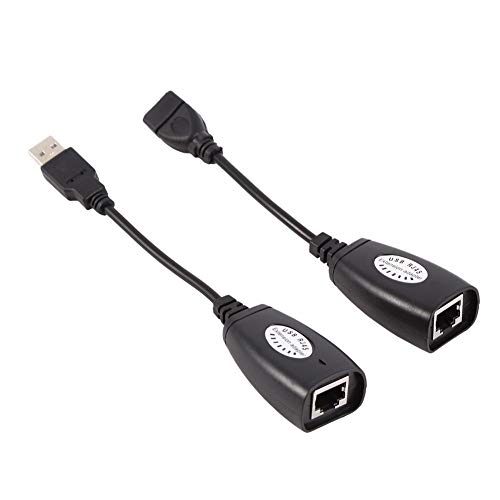 Adattatore Di Prolunga Usb 2.0/Rj45 Per Cat5/Rj45/Cat6 Ethernet Usb Maschio/Femmina