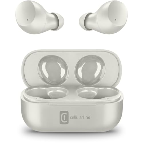 Cellularline - Wink - Universale - Cuffiette Auricolari Bluetooth 5.0 Hifi Stereo Con Custodia Di Ricarica - Autonomia Totale Di 25 Ore - Ricarica 2 O