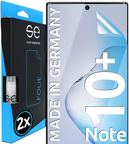 Smart Engineered 3D Pellicola Protettiva Per Schermo Per Samsung Galaxy Note 10 Plus [2 Pezzi Transparente, Case-Friendly, Qualità Dell'Immagine Full 