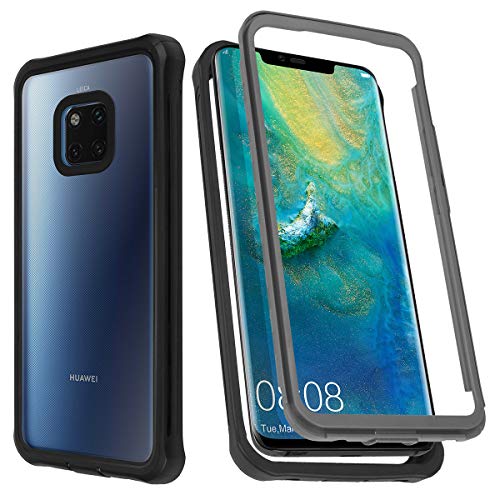 Aicase Coque 360 Huawei Mate 20 Pro,De Qualité Militaire,Coque De Protection Integrale Antichoc Avec Protection D'Écran Intégré Pour Huawei Mate 20 Pr