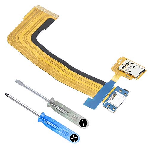 Mmobiel Dock Connector Charging Port Micro Usb And Sd Card Holder Compatibile Con Samsung Galaxy Tab S 10.5 Inch Flexcable Incl 2 X Screwdriver And Pl