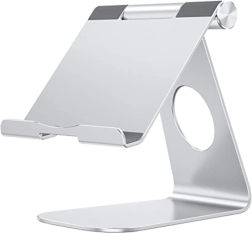 Omoton Supporto Tablet Regolabile, Porta Tablet, Dock Da Tavolo Per Corsi Online E Video, Universale Stand In Alluminio Per Ipad Air 5, Ipad 10, Pro 1