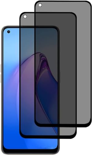 [2 Pezzi] Privacy Pellicola Protettiva Per Oppo A94 5G, Privacy Vetro Temperato 9H Durezza,Film Anti-Spy Pellicola Temperata Privacy Screen Copertura 